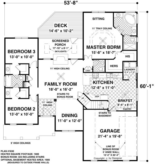 Main Level Floor Plan